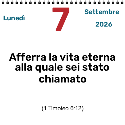 AFFERRA LA VITA ETERNA